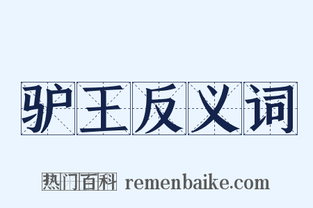 驴王反义词是什么意思的图片